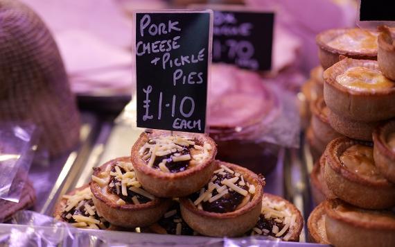 Pork cheese and pickle pies