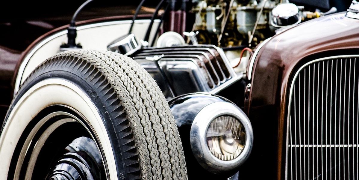 Classic car close up