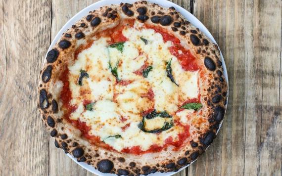 Neapolitan style margherita pizza from Lost Bar and Pizzeria