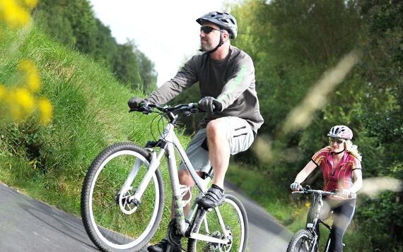 People cycling on the Guild Wheel