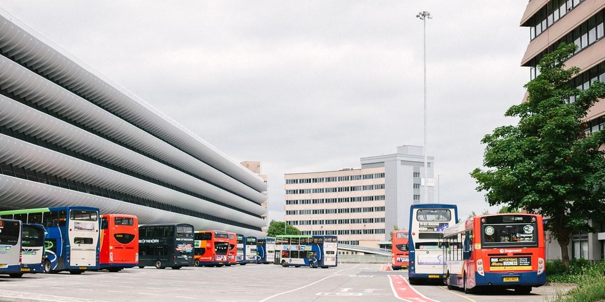 Buses at Preston Bus Station