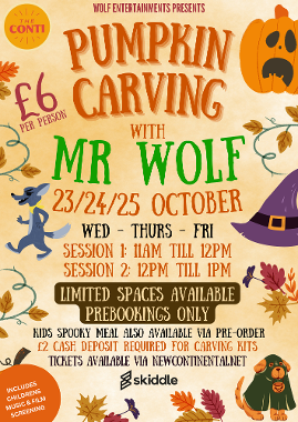 Pumpkin Carving with Mr Wolf