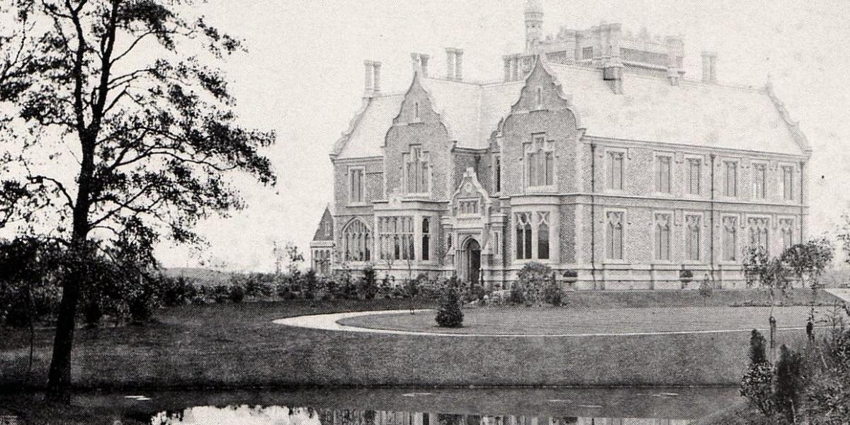 Historical photograph of Ribbleton Hall in Grange Park, Preston.