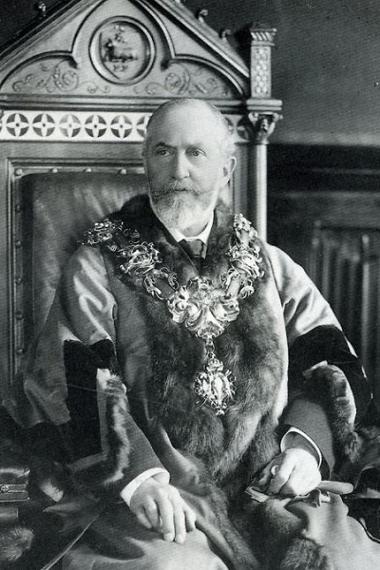 1902 Guild Mayor, Frederick Arthur Stanley, photographic portrait.