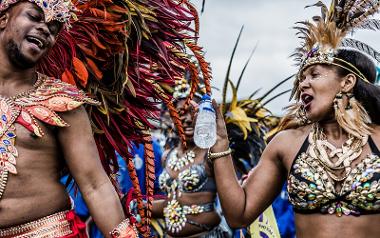 Dancers in Caribbean Carnival Preston.