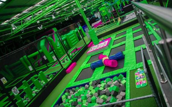 Small children's soft play area inside Flip Out Preston