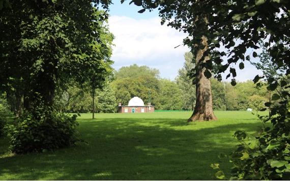 Moor Park observatory on a sunny day.