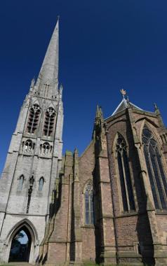 Exterior of St Walburge's Church.