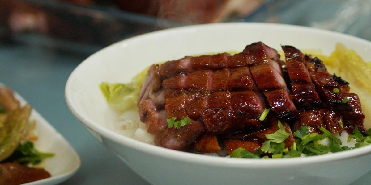 Honey Glazed Roast Pork dish at Roasta, Preston.