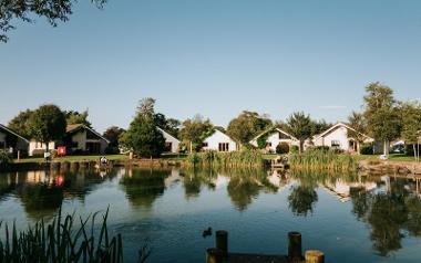 Holiday lets by lake at Ribby Hall Village.